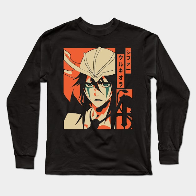 Hollow Ulquiorra Cifer Arrancar Long Sleeve T-Shirt by Kaniart